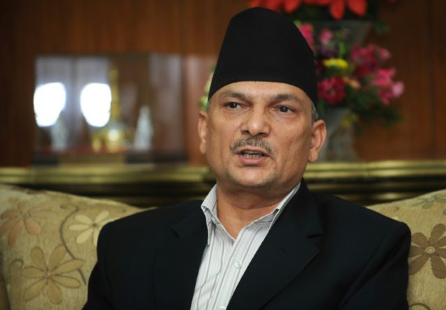 Nepalese former prime minister Baburam Bhattarai, prime minister from August 2011 to Marc