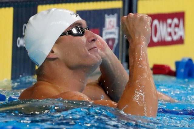 Nathan Adrian clocked 47.72sec in the Men's 100m freestyle at the US Olympic swimming tria
