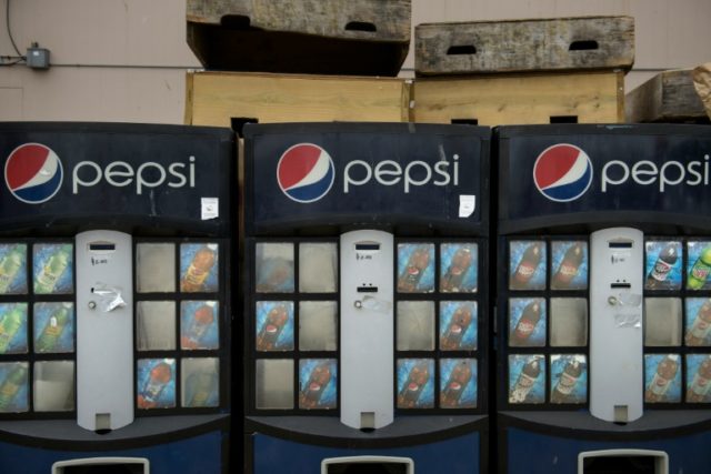 Out of service Pepsi vending machines are seen at the Maine Avenue Fish Market along the P