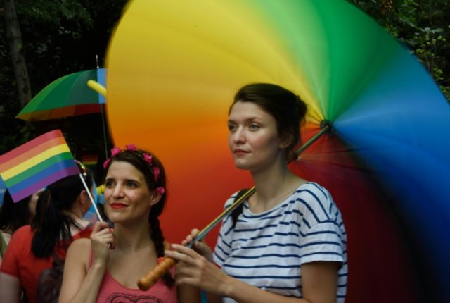 People take part in the Bucharest Pride, an event celebrating diversity and LGBT community