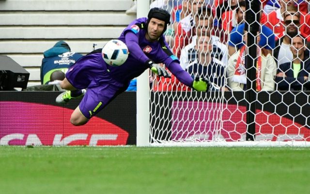 Czech Republic goalkeeper Petr Cech kept European champions Spain at bay in the first half