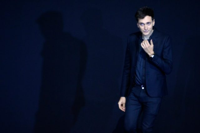 French-born designer Hedi Slimane, pictured on October 1, 2012 in Paris, has been accused