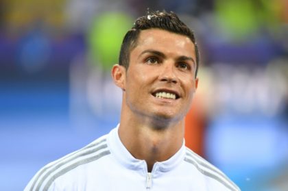 Cristiano Ronaldo, pictured before kick-off in the Champions League final in May, which hi
