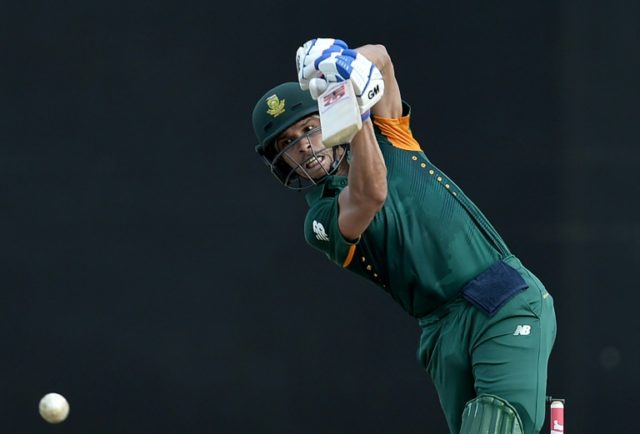 South Africa's Farhaan Behardien plays a shot during their ODI match against Australia, in