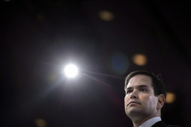 A run for re-election would make Republican Senator Marco Rubio, pictured on March 5, 2016