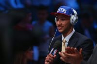 Ben Simmons is interviewed after being drafted first overall by the Philadelphia 76ers in the first round of the 2016 NBA Draft, at the Barclays Center in New York, on June 23 Ben Simmons is interviewed after being drafted first overall by the Philadelphia 76ers in the first round of the 2016 NBA Draft, at the Barclays Center in New York, on June 23