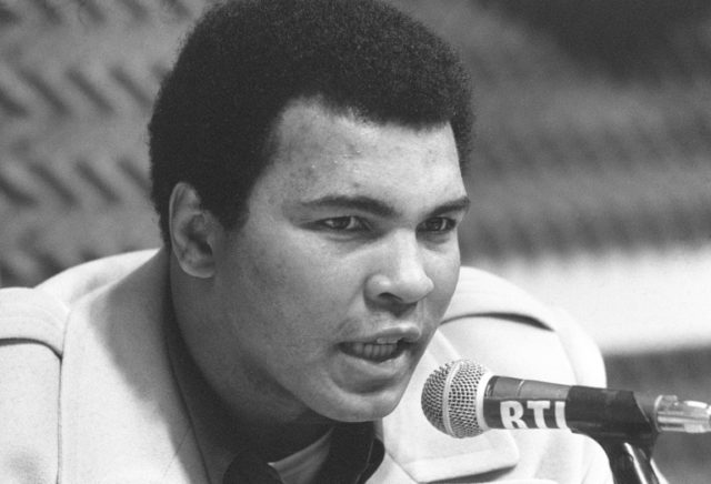 Muhammad Ali, pictured on March 4, 1976, once said: '"I am America. I am the part you won'
