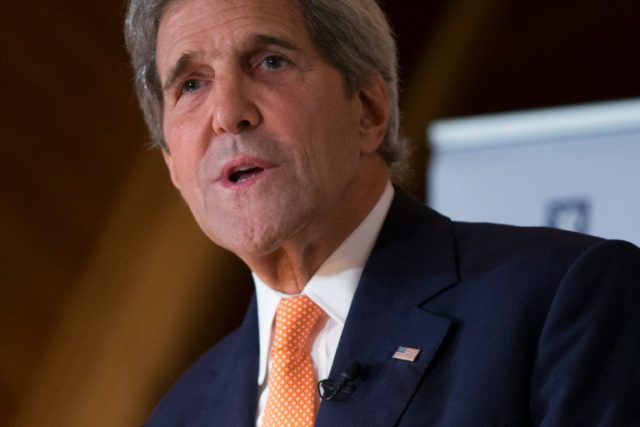 US Secretary of State John Kerry speaks in Oslo on June 15, 2016
