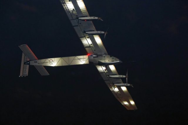 The Solar Impulse 2 takes off from John F. Kennedy International Airport in New York on Ju