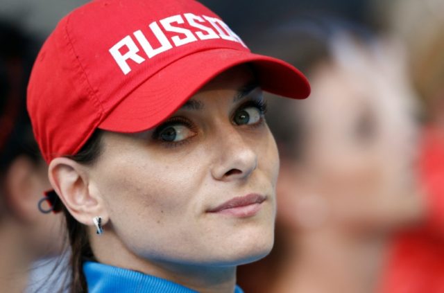 Russian Pole vault star Yelena Isinbayeva, pictured on August 13, 2013, said she would cha