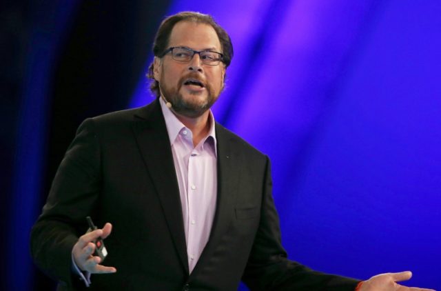Salesforce CEO Marc Benioff, pictured on October 14, 2014, said, "Demandware is an amazing