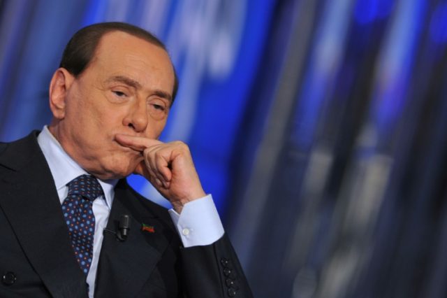 Former Italian prime minister Silvio Berlusconi