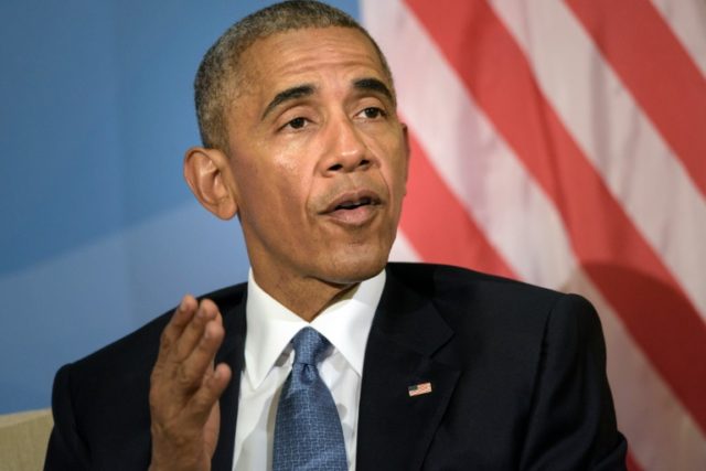 US President Barack Obama makes a statement to the press during the North American Leaders