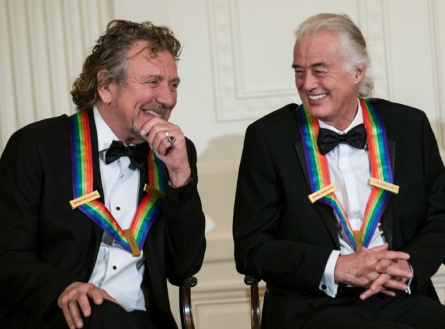 Led Zeppelin's Jimmy Page (R) and Robert Plant, pictured in 2012, had access to material f