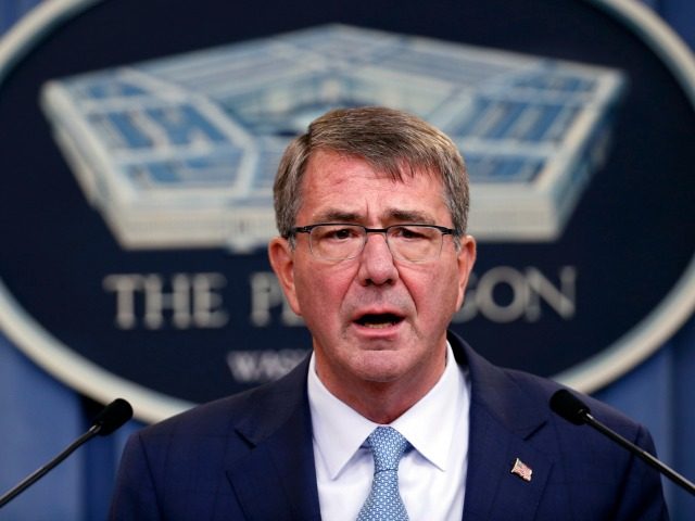 Defense Secretary Ash Carter speaks during a news conference at the Pentagon, Thursday, Ju