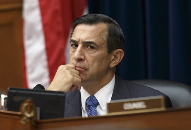 House Oversight Committee Chairman Rep. Darrell Issa, R-Calif. listens on Capitol Hill in Washington, Tuesday, Sept. 30, 2014, as Secret Service Director Julia Pierson answers questions about the security breach at the White House when a man climbed over a fence, sprinted across the north lawn and dash deep into …