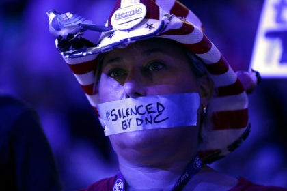 PHILADELPHIA, PA - JULY 25: on the first day of the Democratic National Convention at the