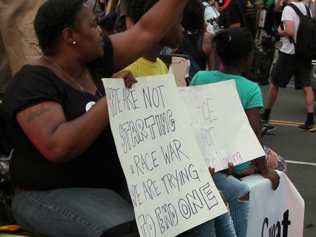 Black Lives Matter Sign, Race War