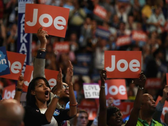 Crowd reacts to Joe Biden (Robyn Beck / AFP / Getty)