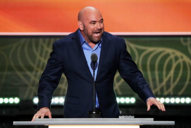 CLEVELAND, OH - JULY 19: UFC President Dana White delivers a speech on the second day of t