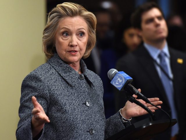 Hillary Clinton answers questions from reporters March 10, 2015 at the United Nations in New York. Clinton admitted Tuesday that she made a mistake in choosing for convenience not to use an official email account when she was secretary of state. But, in remarks to reporters after attending a United …