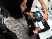GettyImages-504165988 An unidentified person has her fingerprints taken as part of a Utah concealed gun carry permit class, at Range Master of Utah, on January 9, 2016 in Springville, Utah.