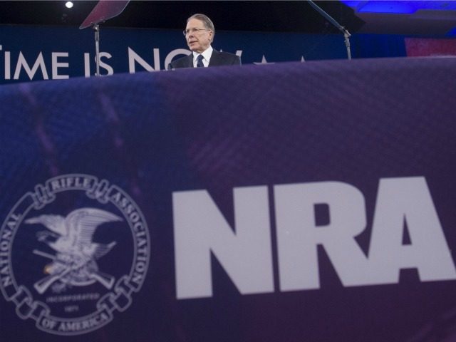 Wayne LaPierre, Executive Vice President of the National Rifle Association (NRA), speaks d