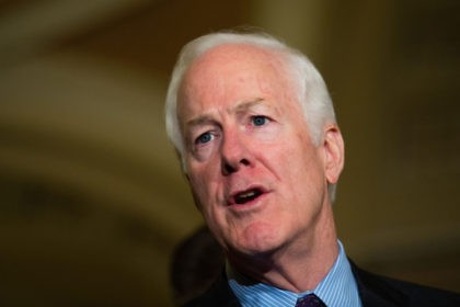 WASHINGTON, DC - MAY 10: Sen. John Cornyn (R-TX) speaks to reporters during a news confer