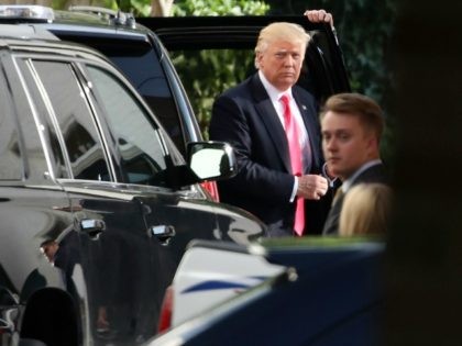 WASHINGTON, DC - JULY 07: Presumptive Republican presidential nominee Donald Trump arrives