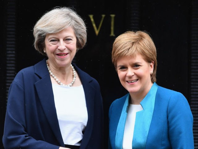 British Prime Minister Theresa May Meets Scotland's First Minister