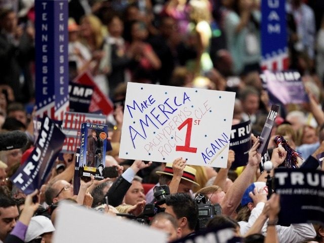 CLEVELAND, OH - JULY 19: on the second day of the Republican National Convention on July