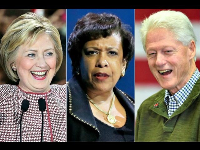 Hillary Clinton, Loretta Lynch, Bill Clinton collage