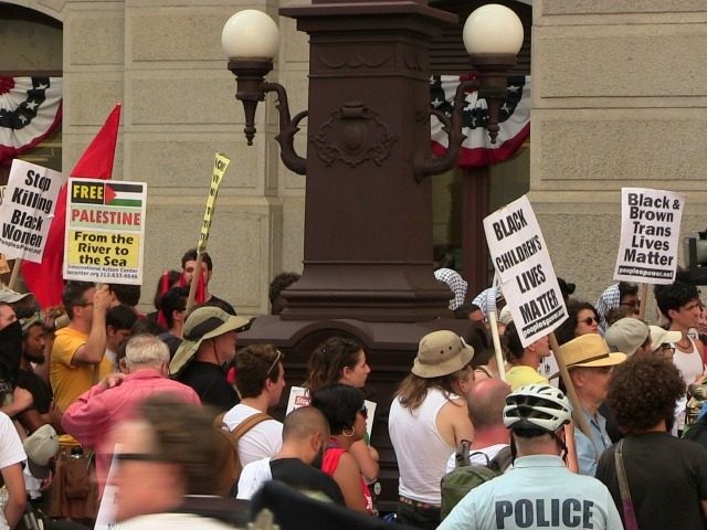 Leftists Protest, Support BLM and Palestine