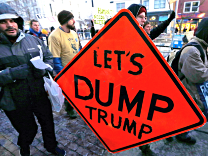 Let's Dump Trump Sign APCharles Krupa
