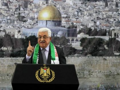 Palestinian President Mahmud Abbas delivers a speech to mark the eighth anniversary of the death of the late leader Yasser Arafat, in the West Bank city of Ramallah on November 11, 2012.