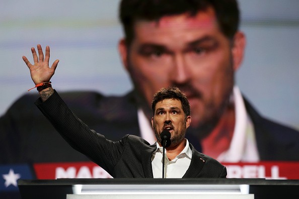 CLEVELAND, OH - JULY 18: Former Navy SEAL Marcus Luttrell delivers a speech on the first