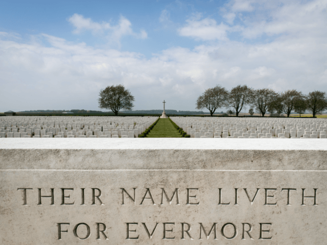 ALBERT, ENGLAND - MAY 18: Headstones of fallen British servicemen …