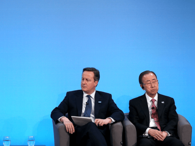 David Cameron and UN Secretary-General Ban Ki-moon
