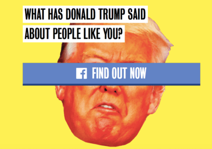 Trump yourself (Screenshot)