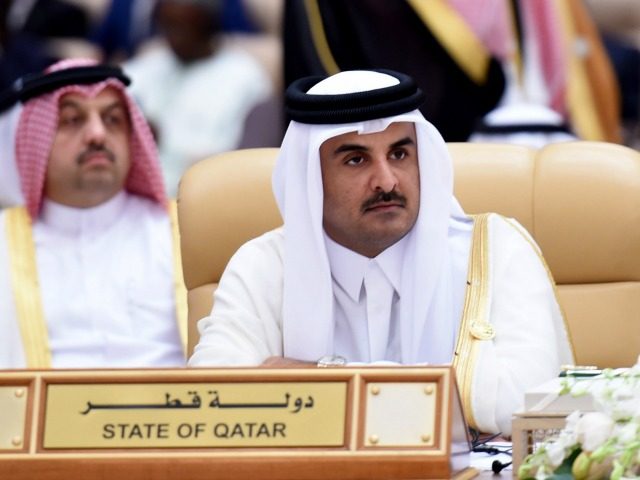 Qatar's Emir Sheikh Tamim bin Hamad al-Thani attends the 4th Summit of Arab States an