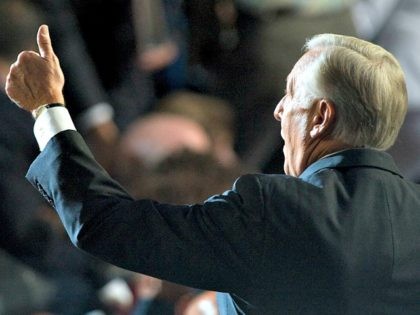 House Minority Leader Steny Hoyer, D-Md., waves to the Maryland delegation during the 2008 Democratic National Convention at the Pepsi Center in Denver, Colo., on Aug. 26, 2008.