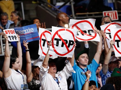 Stop-TPP-Signs-Bernie-Sanders-Delegates-DNC-Getty
