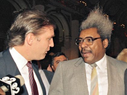 Trump and Don King AP