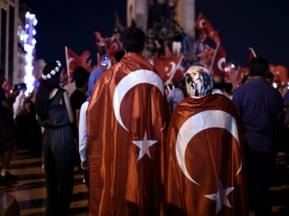 Pro-Erdogan supporters gather at Taksim square in Istanbul to support the government on July16, 2016, following a failed coup attempt. Turkish authorities said they had regained control of the country on July 16 after thwarting a coup attempt by discontented soldiers to seize power from President Recep Tayyip Erdogan that …