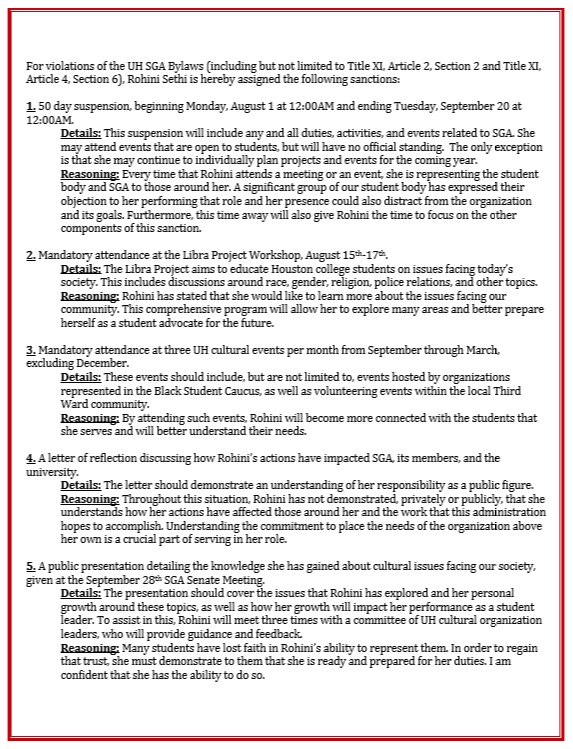 UofH SGA letter page 2