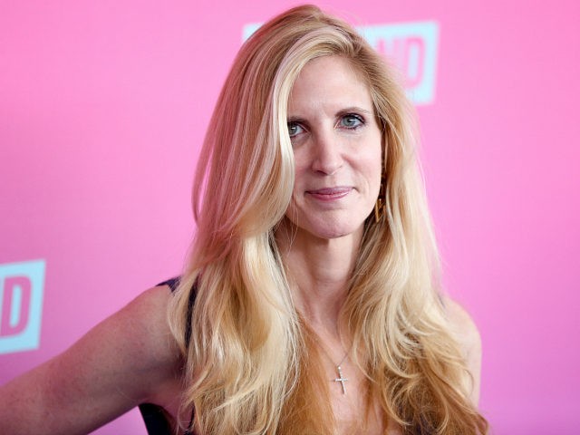 Ann Coulter arrives at the 2016 TV Land Icon Awards at Barker Hangar on Sunday, April 10,