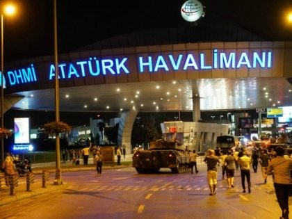 Turkish army's tank enter the Ataturk Airport on July 16, 2016 in Istanbul, Turkey. Istanbul's bridges across the Bosphorus, the strait separating the European and Asian sides of the city, have been closed to traffic. Reports have suggested that a group within Turkey's military have attempted to overthrow the government. …