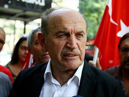 NEW YORK, USA - JULY 17: Istanbul Mayor Kadir Topbas speaks to media after the Parallel State/Gulenist Terrorist Organization's failed military coup attempt in Turkey at New York Consulate General in New York, United States on July 17, 2016. (Photo by Volkan Furuncu/Anadolu Agency/Getty Images)