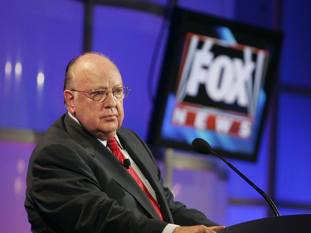 Roger Ailes, chairman and CEO of Fox News and Fox Television Stations, attends a panel dis