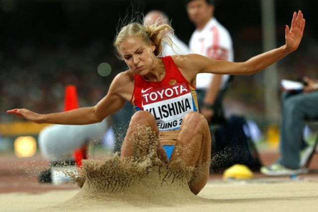 Russia's Darya Klishina, pictured in the final of the women's long jump at the 2015 IAAF W